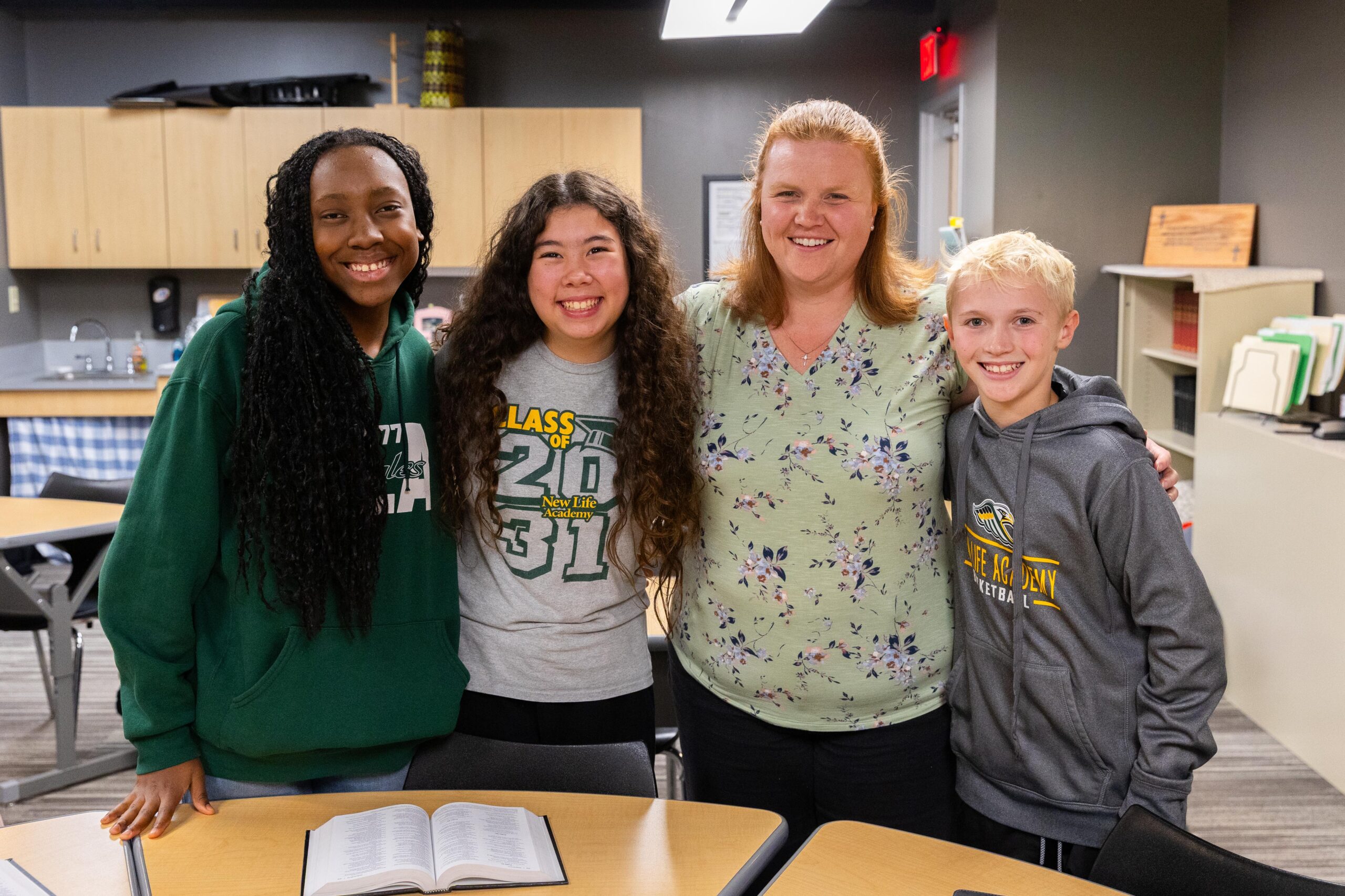 Jacque Olson, Middle and Upper School Bible teacher at New Life Academy.