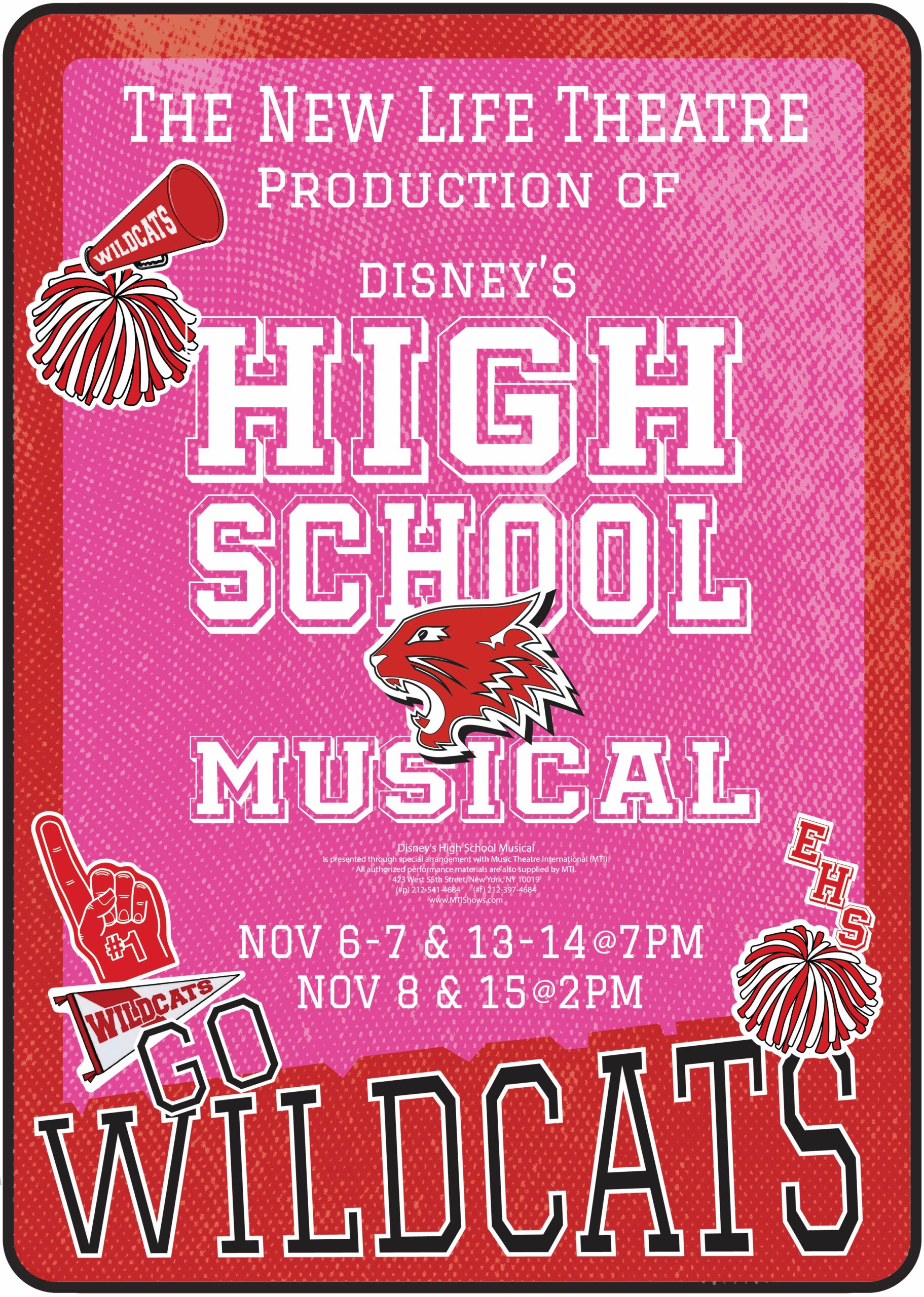 Poster for New Life Academy’s production of Disney’s High School Musical