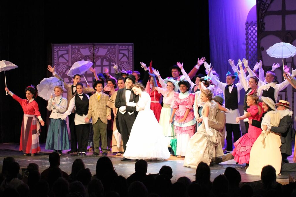 New Life Academy students perform Hello, Dolly! during the award-winning high school theater production.