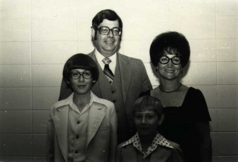 Dick and Patti Wiens with their children during the early years of New Life in the late 1970s.