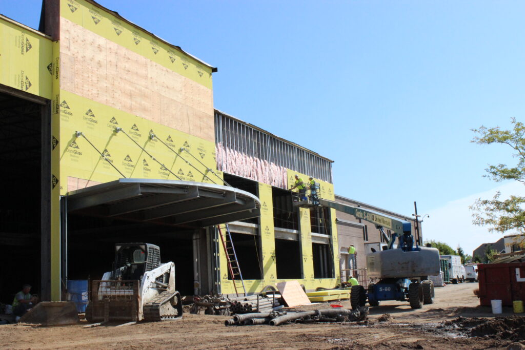 Construction of the New Life Church & Academy Family Ministry Center addition in 2013.